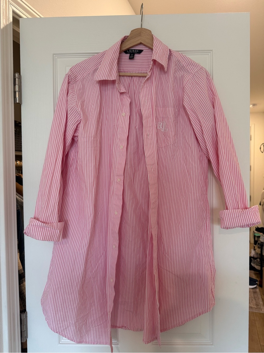 Ralph Lauren Pink Striped Dress Shirt